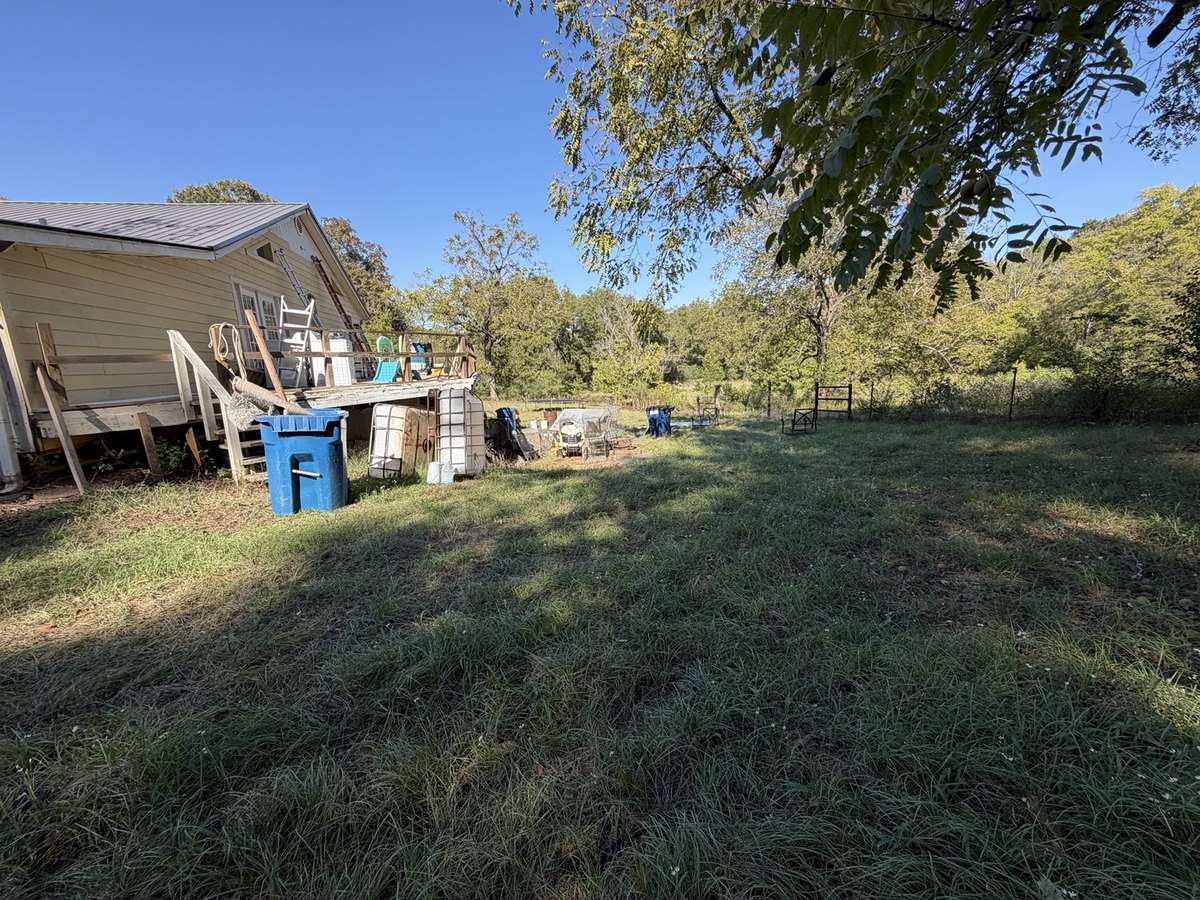 Actual barn and grounds where an animal space is planned