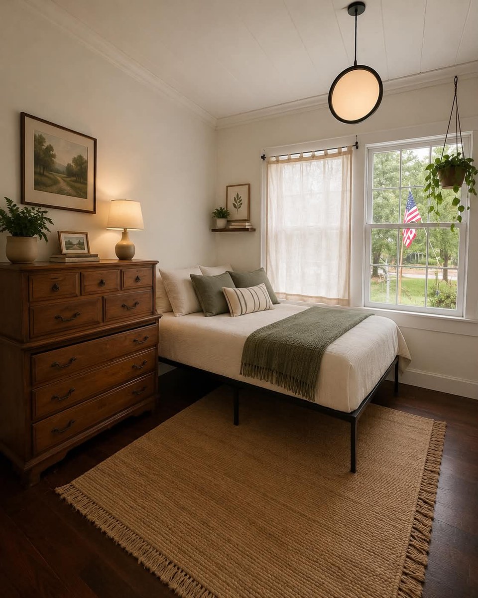 Bedroom with natural light